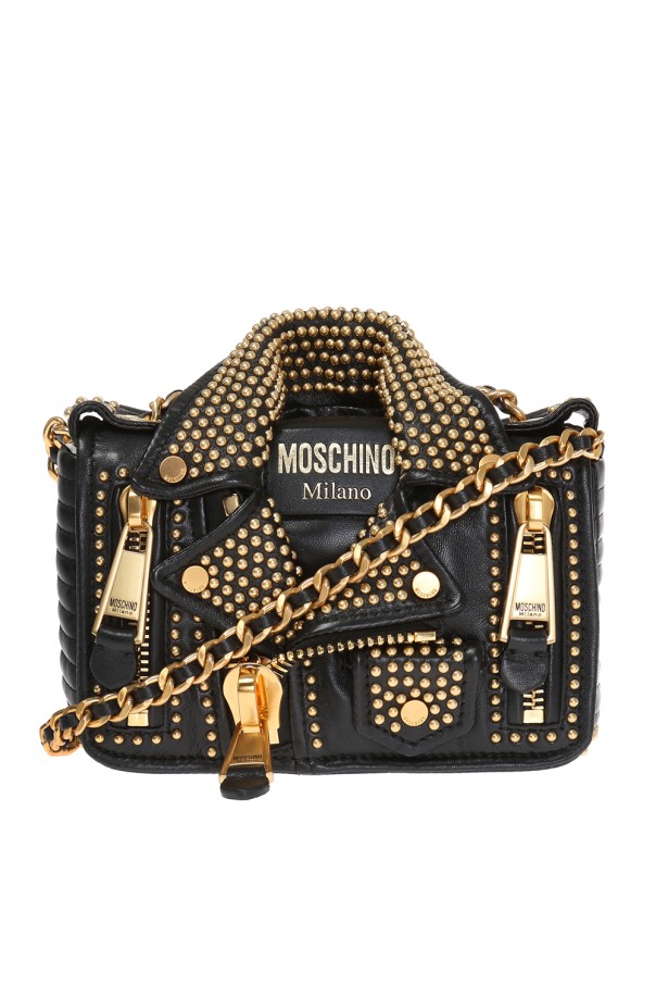 Moschino Biker jacket motif shoulder bag Women's Bags Vitkac